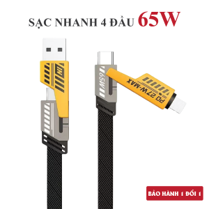 dây sạc nhanh 4 in 1